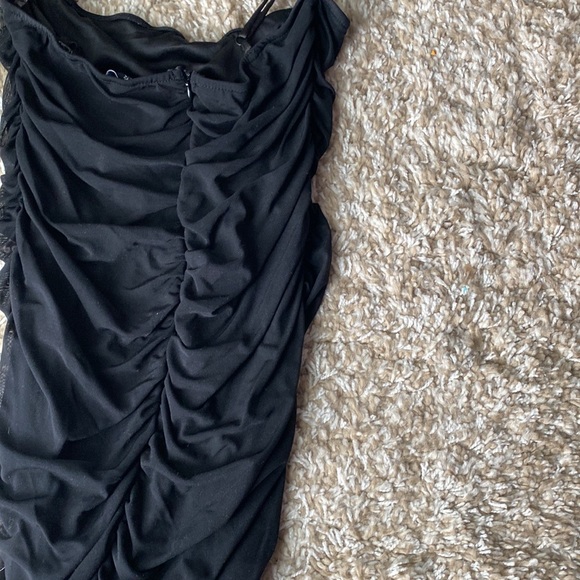 Ruched Maxi Dress with side slit - Picture 5 of 6